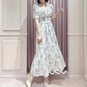 AnMILL Flower 코튼 셔링 OP