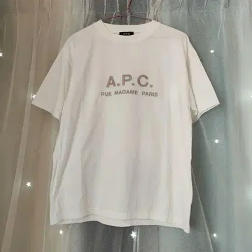 A.P.C. 아페쎄 핑크 로고 티셔츠 S 사이즈