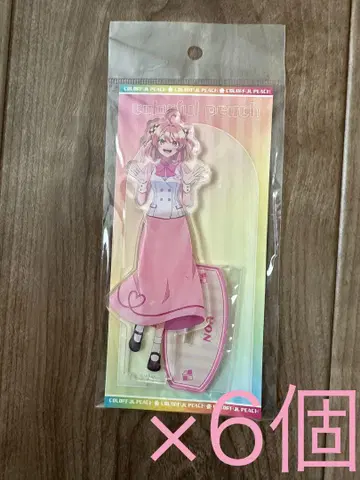 컬러풀 피치 노아 아크릴 스탠드 6개
