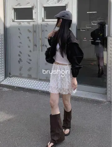 한국 여름 부츠 블랙 24.5cm