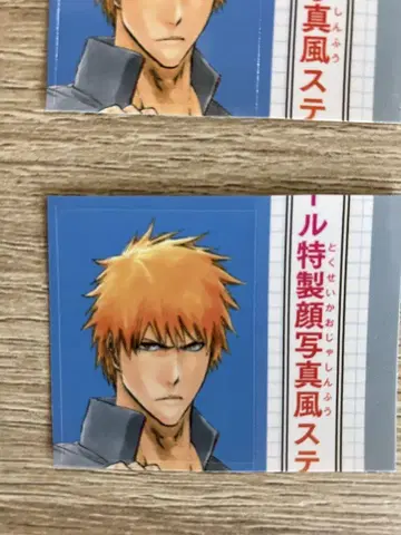 53 BLEACH 쿠로사키 이치고 특제 얼굴 사진풍 스티커 블리치