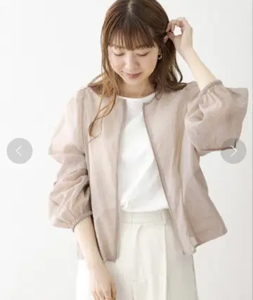 시어 퍼프 슬리브 블루종 / 어반 리서치 써니 라벨