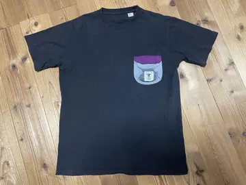 grn outdoor 블랙 티셔츠 포켓 부착