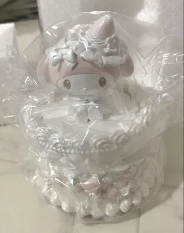 산리오 마이멜로디 소품함 화이트 딸기 티타임