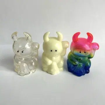 UAMOU 피규어 3개 세트 개봉 완료 설명서 없음