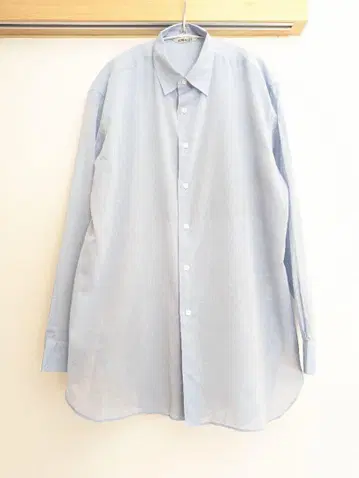새상품급 오라리 HARD TWIST FINX ORGANDY SHIRT 4