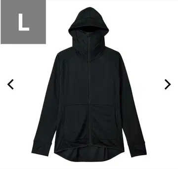 L 사이즈 워크맨 쿨 UV 선쉐이드 후드티 블랙 레어