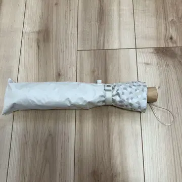 화이트, 레오파드 무늬, 접이식 우천 겸용 양산