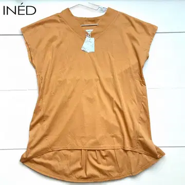 미사용 택 포함 INED 이네드 튜닉 블라우스 프렌치 슬리브 9호