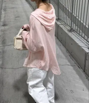 라우스 셔츠 후드 부착 시어 셔츠