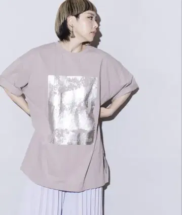 OSMOSIS 호일 프린트 T 라이트 그레이