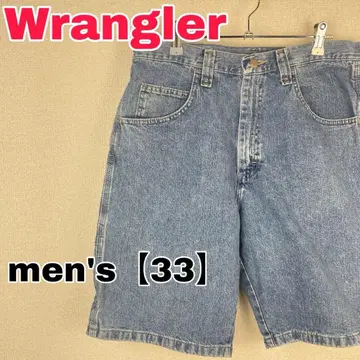Z326 [Wrangler] 데님 숏 팬츠 [남성용 33] 라이트 블루