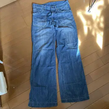 45R 와이드 데님 팬츠 인디고 블루 1