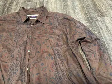 LIBERTY The FAT Shirt 브라운 꽃무늬 긴팔
