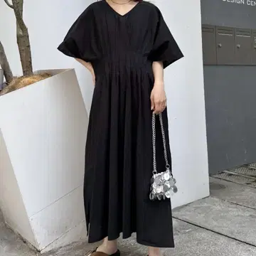 차오패닉 티피 [India] 면 린넨 허리 턱 돌먼 원피스