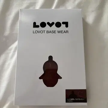 LOVOT 하트 엠보 벨로아 티셔츠 브라운