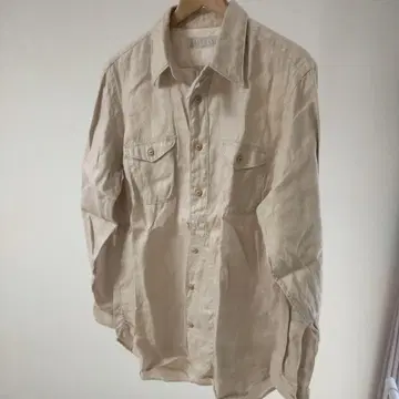 HAVERSACK 린넨 100% 베이지 셔츠 L