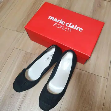 마리 클레어 펌프스 스웨이드 블랙 23.5cm