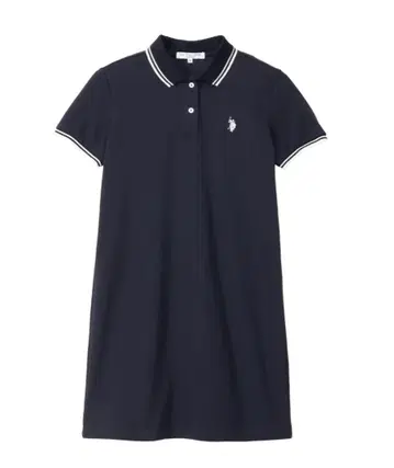 POLO ASSN 라인 디자인 폴로 원피스 미니 길이