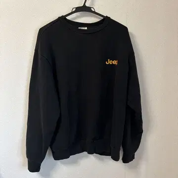 Jeep 블랙 루즈핏 트레이닝복 유니섹스 L