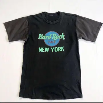 하드 록 카페 NYC 투톤 티셔츠 빈티지 90s