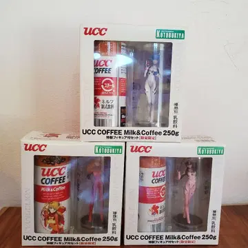 UCC 밀크 커피 250g 에반게리온 피규어 포함