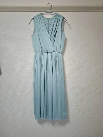 UNITED ARROWS 스카이블루 랩 드레스