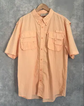 구제샵 구매 낚시 셔츠 오렌지 USED 90s 시모키타자와