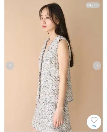 SNIDEL 썸머 트위드 베스트