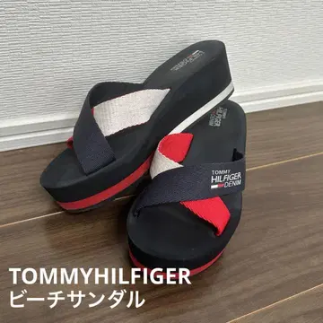 Tommy Hilfiger 비치 샌들 네이비/레드