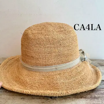CA4LA 장미색 모자 스트로우 햇