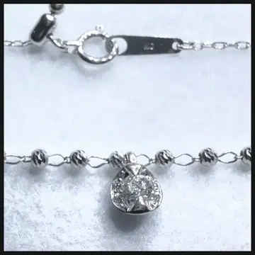 K10 \K10WG 다이아몬드 0.10ct 총 중량 1.61g 목걸이