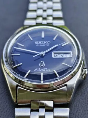 (레어 모델) 세이코 SEIKO 실버 웨이브 컨디션 최상, 배터리 새상품