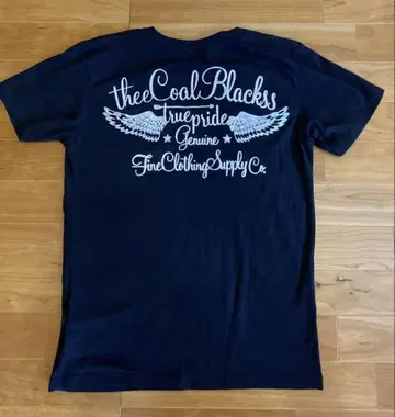 thee Coal Blacks V넥 티셔츠 네이비
