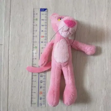 핑크 팬서 스트랩 봉제 인형 키링 헤이세이 레트로