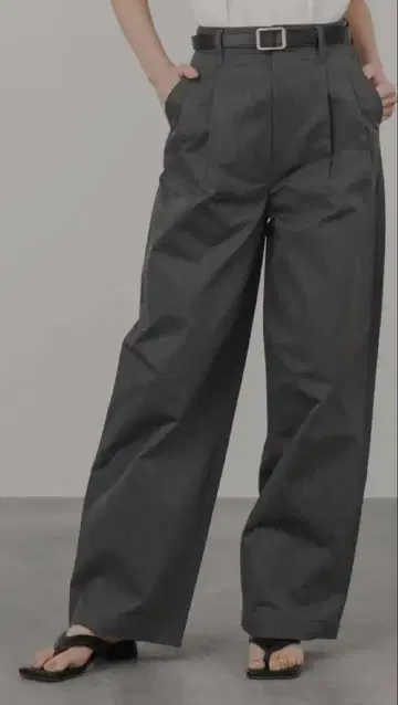레이디스 와이드 팬츠 (그레이)