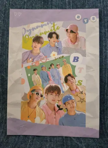 재고 2개. BTS 올 메모장 20매 한국제 제작자