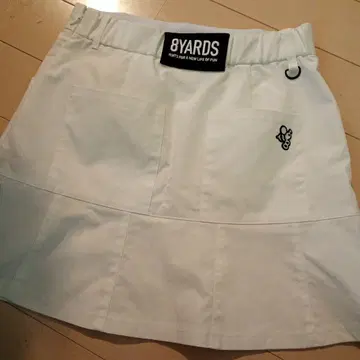 8YARDS 화이트 스커트 포켓 부착 사이즈 L