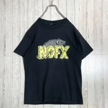 NOFX 노에프엑스 쥐 프린트 밴딩 티셔츠 블랙