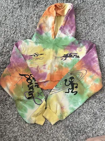 XG Tie-Dye Cropped Hoodie 후드티 S 사이즈