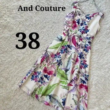 And Couture 앙데팡당 꽃무늬 원피스 A 라인 플레어