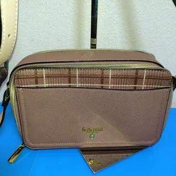 & chouette 숄더 백 카메라 백 핑크 브라운