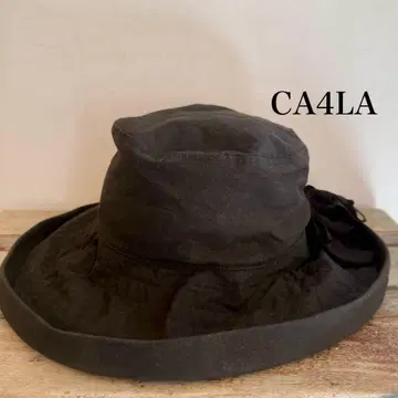 CA4LA 블랙 코튼 햇
