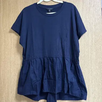 BANANA REPUBLIC 네이비 프릴 반팔 M(L)