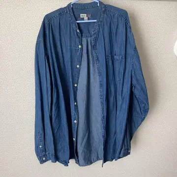 GAP 이지 핏 데님 셔츠 XL