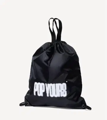 POP YOURS* 블랙 드로우 스트링 백