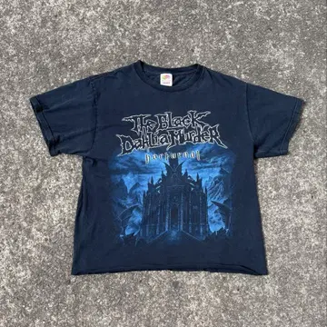 00s THE BLACK DAHLIA MURDER 밴딩 티셔츠 짧은 길이