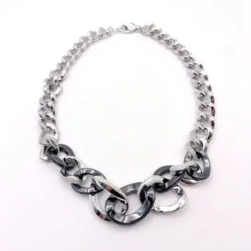 SWAROVSKI 스와로브스키 목걸이 몽테뉴 블랙 실버 컬러