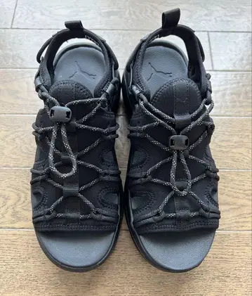 푸마 여성용 샌들 블랙 24cm