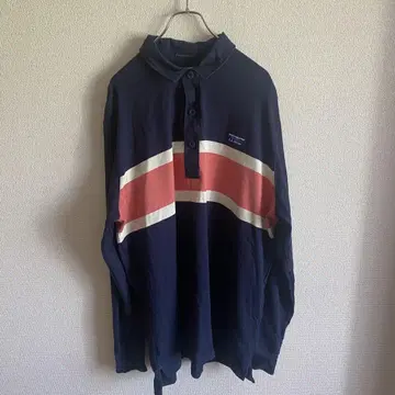 엘엘빈 남성용 피케 셔츠 긴팔 네이비 2XL 자수 로고